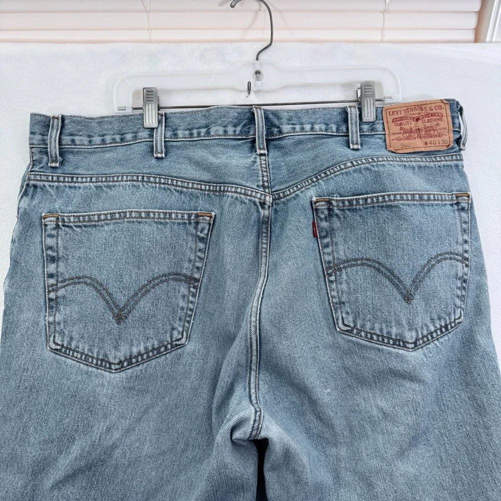 Levis 560 Jeans Mens 40x30 Blue Comfort Fit Loose Baggy Tappered Leg